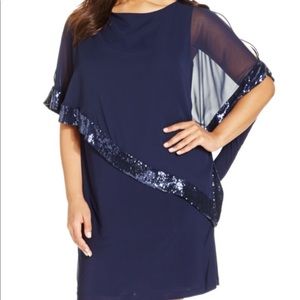 Xscape Navy Blue dress size 16
